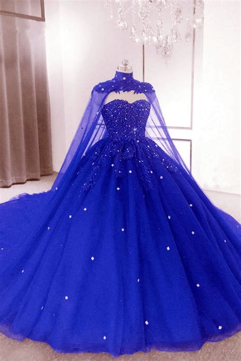 princess wedding dresses blue