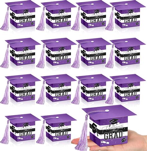 Amazon.com: 80 Pcs Graduation Party Favor Candy Box Graduation Cap Gift ...