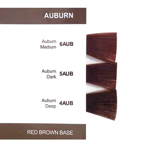 Medium Auburn Hair Color Chart