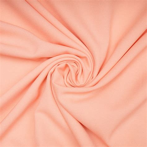 Buy Atomic Tangerine Solid Dyed Imported Moss Crepe Fabric (60" Width ...