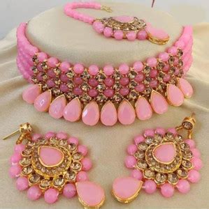 msy Alloy Pink Jewellery Set Price in India - Buy msy Alloy Pink ...