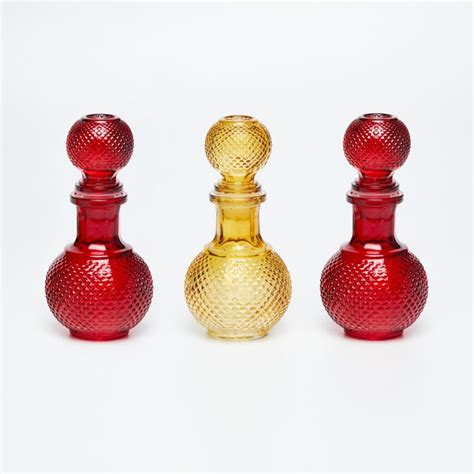 Buy Peaches Round Decanters With Knob - Set of 3 from Home Centre at ...