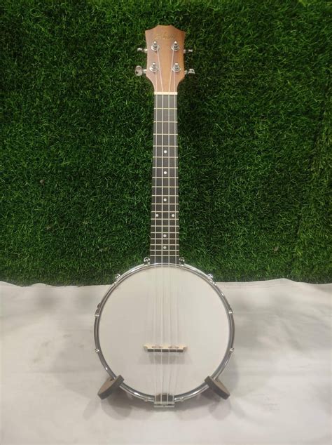 Aban Banjolele 4 String Banjo Ukulele with Bag Picks Strings and Strap ...