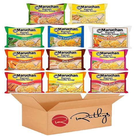 Maruchan Ramen Noodle Soup Variety, 11 Flavors, 3 Ounce, 1 Package each ...
