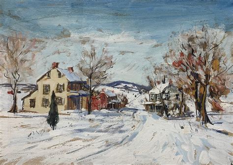 Walter Emerson Baum - Sellersville Snow Scene, Regional Pennsylvania ...