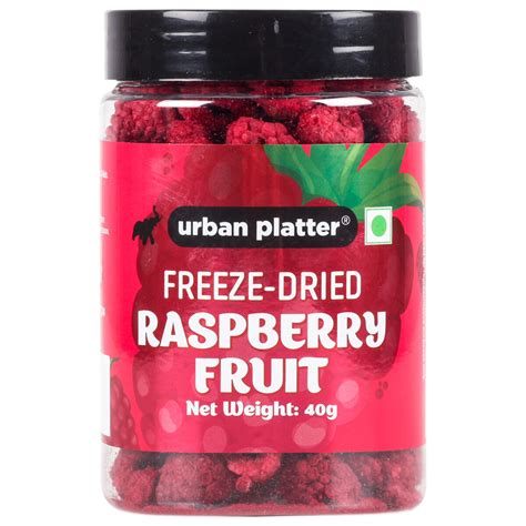 Urban Platter Freeze-dried Raspberry, 40g (Whole Raspberries)