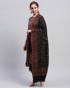 MONTE CARLO Acrylic Self Design Women Shawl - Buy MONTE CARLO Acrylic ...