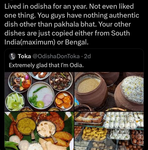 This tweet is sp ignorant. I know food is subjective but the last ...