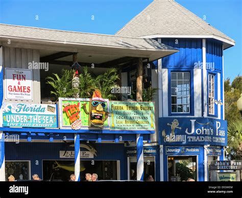 John's Pass Village, Madeira Beach, Florida Stock Photo - Alamy