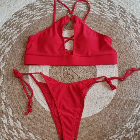 Medium Red Bikini, Women's Fashion, Swimwear, Bikinis & Swimsuits on ...