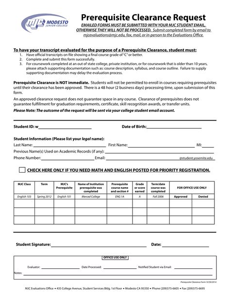 FREE 15 Clearance Request Forms in PDF | MS Word