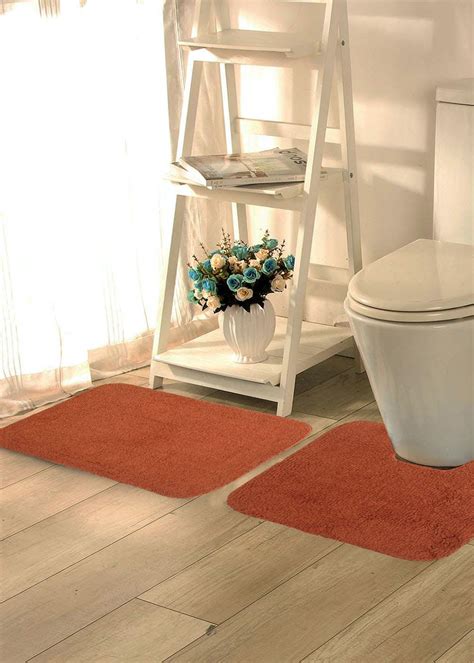 Get Golden Brown Thick and Fluffy Bathmat Set (Bathmat & Contour) at ...