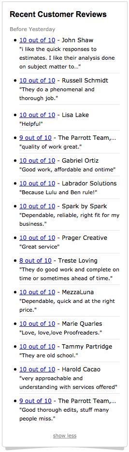 Proofreading Examples by Professionals - The Proofreaders