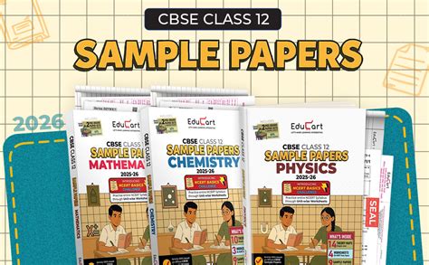 Educart CBSE Sample Paper Class 12 2025-26 - Physics, Chemistry ...