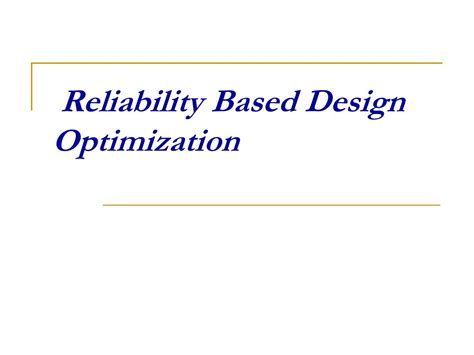 Image result for Reliability Based Design