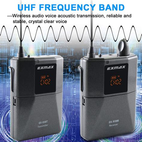 Buy EXMAX EX-938 UHF Voice Acoustic Transmission Wireless Whisper ...