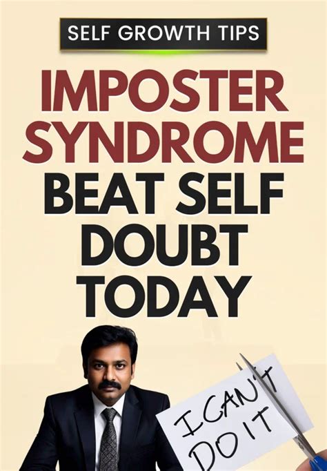 Imposter Syndrome : Beat Self Doubt Today | Self Growth Tips