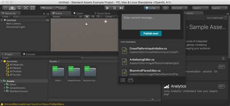 Unity Collaborate Tutorial 的图像结果