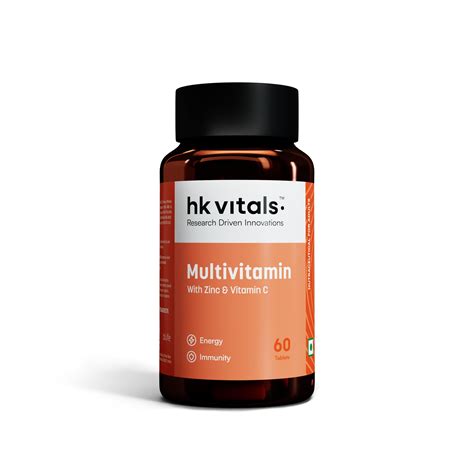 HealthKart hk vitals Multivitamin (60 Tablets) | For Men and Women ...