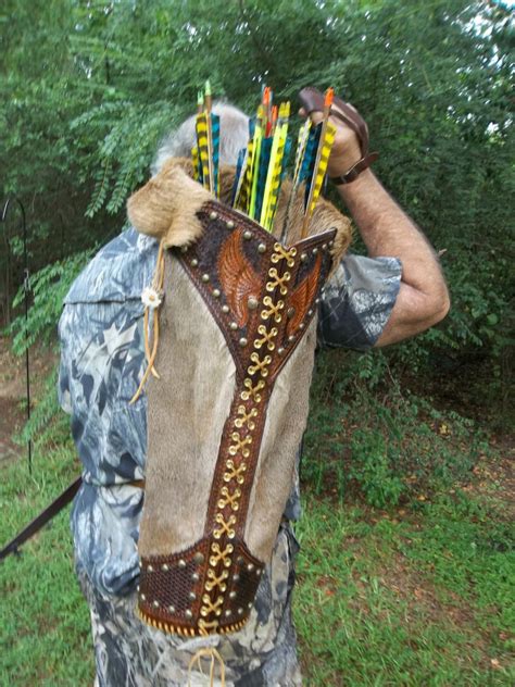 Hand Tooled Leather Winged Warrior Arrow Quiver Custom Order Only ...