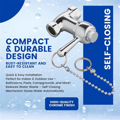 RAEFLOW Self-Closing Shower Valve with Pull Chain, Chrome, India | Ubuy