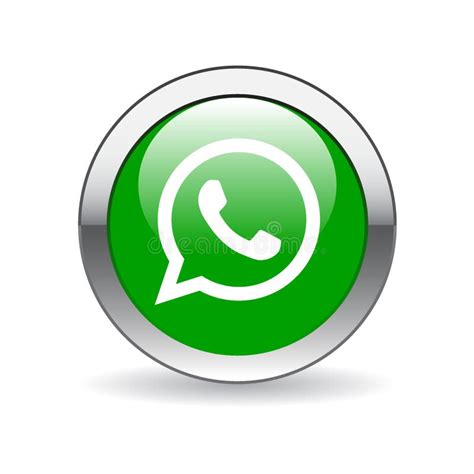 Кнопка значка Whatsapp редакционное фото. иллюстрации насчитывающей ...
