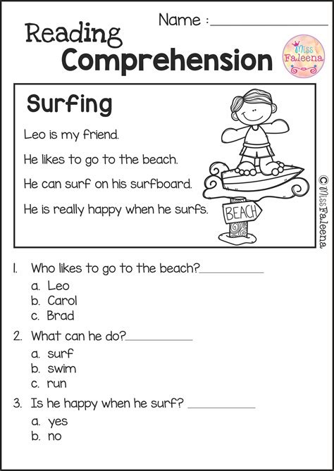 Reading Comprehension Set 2 | Reading comprehension worksheets, 2nd ...