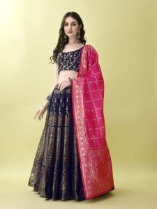 Navy Blue Lehenga - Buy Navy Blue Lehenga online at Best Prices in ...