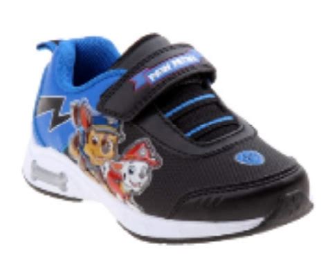 Paw Patrol Boys' Toddlers Blue/Black/White Sneakers Light Up Shoe ...