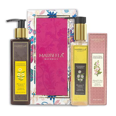 Buy MARBELLA NATURALS Luxury Hair Care Valentine Gift Set, Bhringraj ...