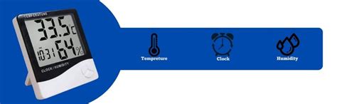 SWARA RETAIL Wall Mounting Indoor & Outdoor Digital Humidity Meter ...