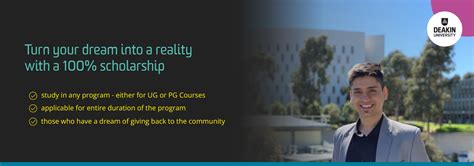 Deakin Vice Chancellor Meritorious Scholarships 2024