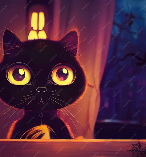 Animated Black Cat