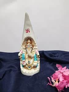 Buy PRATIMA Polyresin Mugut Ganesh Idol| Beautiful Ganpati Murti ...
