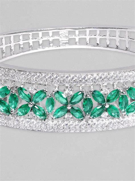 Shop Rubans AD Green Rail Bracelet Online at Rubans