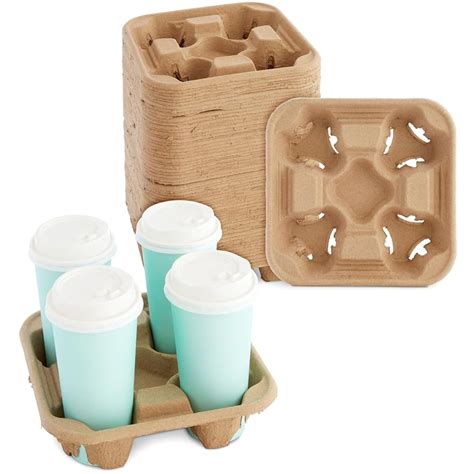 Okuna Outpost Paper Drink Carrier - 8.5 x 8.5 x 1.8 India | Ubuy