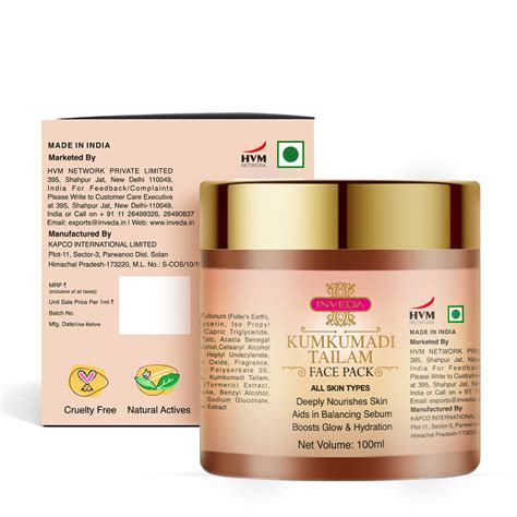 Buy Kumkumadi Face Pack for Radiant Skin - Inveda