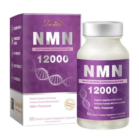 Buy Lovita NMN 12000, NMN Supplement with Resveratrol, 99% High Purity ...