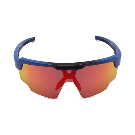 SASA Raptor Matte Blue Frame Red Revo Lens Sports Sunglasses – sasaeyewear