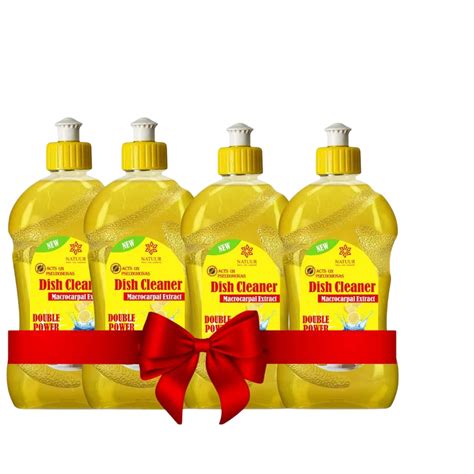Natuur Dish Cleaner: 4-Pack (500ml Each) – Natuur.in