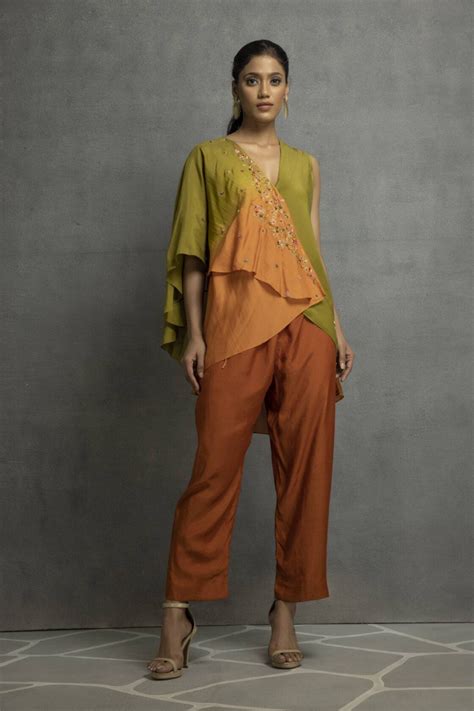 Asymmetrical Ombre Flair Top One Side Single Shoulder – Kahani Lush