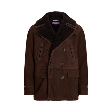 Longwood Shearling Peacoat for Men | Ralph Lauren® IN