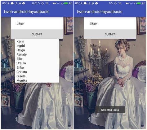 How to Use Spinner in SQLite in Android Studio 的图像结果