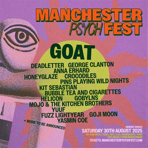 Say Psych: News: Manchester Psych Fest announce first names for 2025 ...