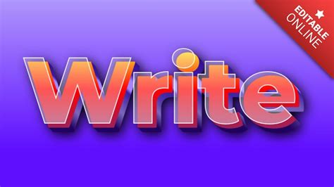 Text Write 的图像结果