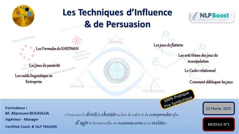 Les Techniques dinfluence et de Persuasion Basées sur la PNL & lanalyse ...