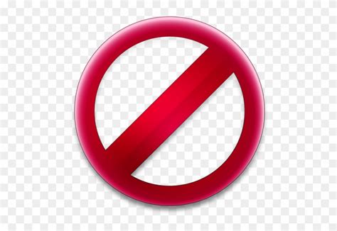 Prohibition Red Logo Icon - Cancel Icon - Free Transparent PNG Clipart ...