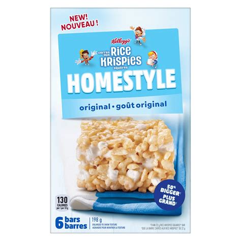 Buy Kellogg's® Rice Krispies Squares® Homestyle Original Bars, 198 g, 6 ...