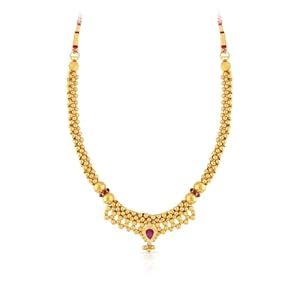 Malabar Gold & Diamonds Gold Necklace for Women 22k | Pure Gold ...