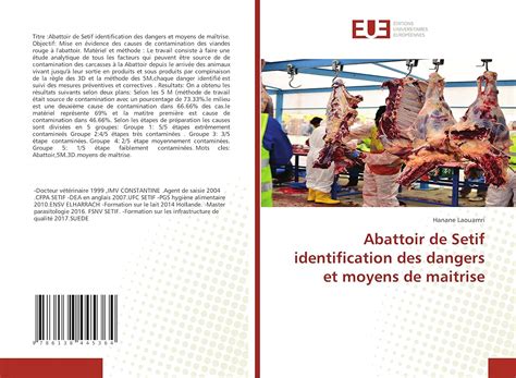 Buy Abattoir de Setif identification des dangers et moyens de maitrise ...